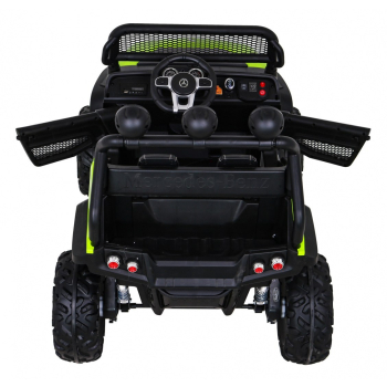 Mercedes Benz Unimog dla dzieci Zielony + Napęd 4x4 + Pilot + Bagażnik + Wolny Start + MP3 LED